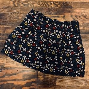 LOFT Lined Floral Skirt